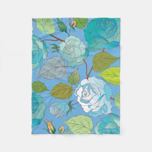 Rose 23 fleecedecke (Vorderseite)