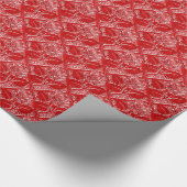Rose-24-Rot-Geschenkpapier Geschenkpapier (Ecke)