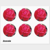 Rose 258 runder aufkleber (Blatt)