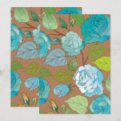 Rose 25 dankeskarte (Vorne/Hinten)