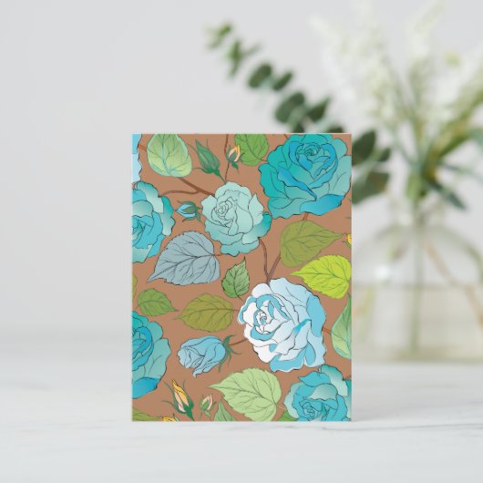 Rose 25 feiertagspostkarte (Stehend Vorderseite)