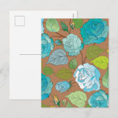 Rose 25 feiertagspostkarte (Vorne/Hinten)