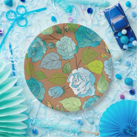 Rose 25 pappteller (Party)