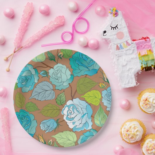 Rose 25 pappteller (Party)