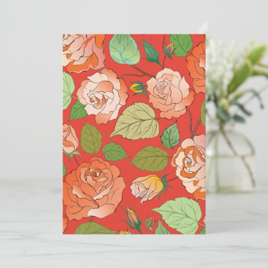 Rose 26 dankeskarte (Stehend Vorderseite)