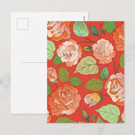 Rose 26 feiertagspostkarte (Vorne/Hinten)