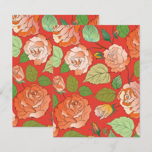 Rose 26 mitteilungskarte (Vorne/Hinten)