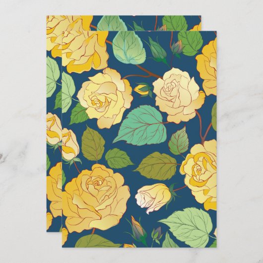 ROSE 2 DANKESKARTE (Vorne/Hinten)