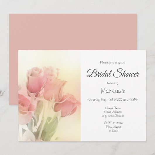 ROSE 2 EINLADUNG (Vorne/Hinten)