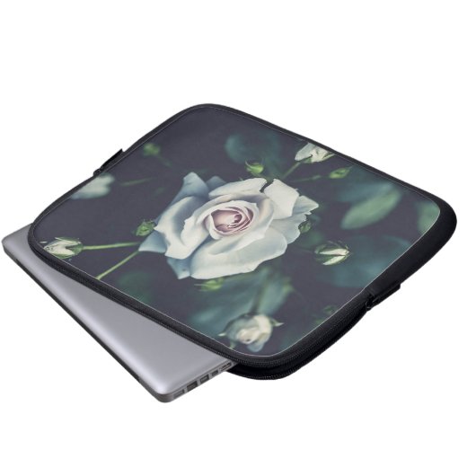 Rose (2) laptopschutzhülle (Vorne Knopf)