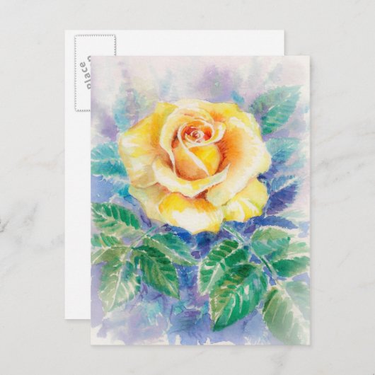 ROSE 2 POSTKARTE (Vorne/Hinten)