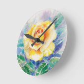 Rose 2 runde wanduhr (Winkel)