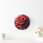 ROSE 2 RUNDE WANDUHR (Zuhause)