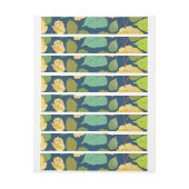 ROSE 2 Rundum-Adressaufkleber (Bogen)