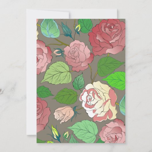 Rose 30 dankeskarte (Vorderseite)