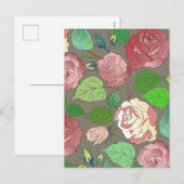 Rose 30 feiertagspostkarte (Vorne/Hinten)