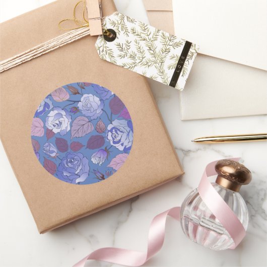 Rose 32 runder aufkleber (Schenken)