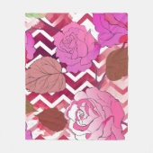 Rose 33 fleecedecke (Vorderseite)