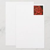 "Rose #3" Blumengeschirr Briefpapier (Vorne/Hinten)