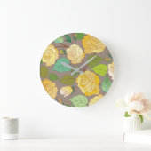 ROSE 3 GROßE WANDUHR (Zuhause)