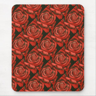 "Rose # 3" Muster florales Muster-Mousepad Mousepad