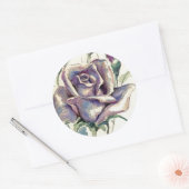 ROSE 3 RUNDER AUFKLEBER (Umschlag)