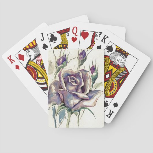 Rose 3 spielkarten (Rückseite)
