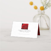 Rose 40. ruby-Jubiläumsstandorte Platzkarte (Vorderseite)