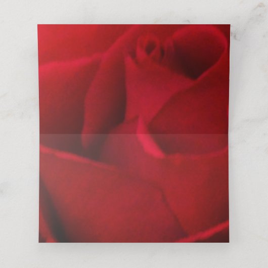 Rose 40. ruby-Jubiläumsstandorte Platzkarte (Innenseite Aufgefaltet)