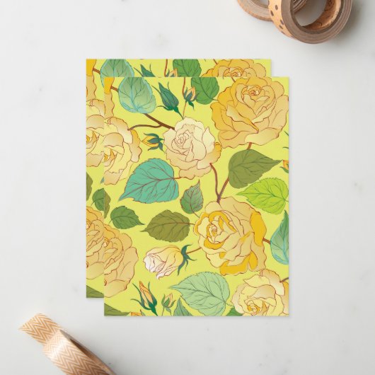 ROSE 4 MITTEILUNGSKARTE (Vorderseite/Rückseite Beispiel)