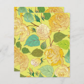 ROSE 4 MITTEILUNGSKARTE (Vorne/Hinten)