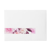 ROSE 4 Rundum-Adressaufkleber (Vorderseite)