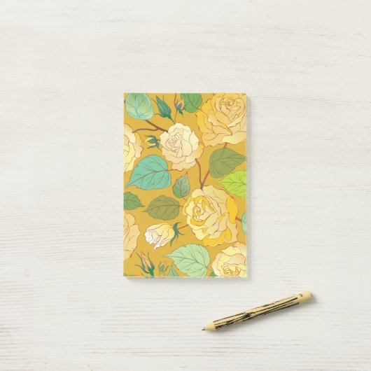 ROSE 7 POST-IT KLEBEZETTEL (Auf Schreibtisch)