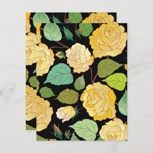 ROSE 8 MITTEILUNGSKARTE (Vorne/Hinten)