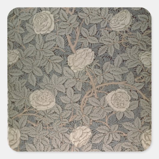 "Rose-90"-Tapete Quadratischer Aufkleber (Vorderseite)