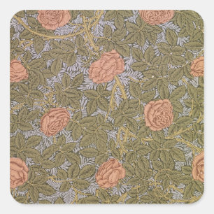 "Rose - 93" Tapetenentwurf Quadratischer Aufkleber