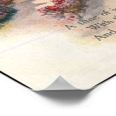 Rose abgedeckt Hütte Vintag 1920 Geburtstag Poster (Ecke)