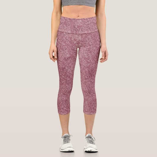 Rose Abstrakt Capris (Vorderseite)