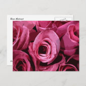 Rose Abstrakt Postkarte (Vorne/Hinten)