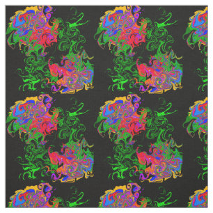 Rose abstrakt stoff