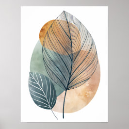 Rose Abstrakte Linie Art: Wilde Wege Poster