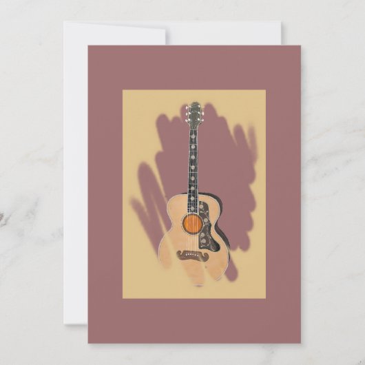 Rose Accoustic Einladung (Vorderseite)