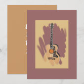 Rose Accoustic Einladung (Vorne/Hinten)
