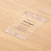 Rose Acryleinladungen (Ablage )