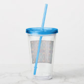 Rose Acryltrinkbecher (Rückseite)