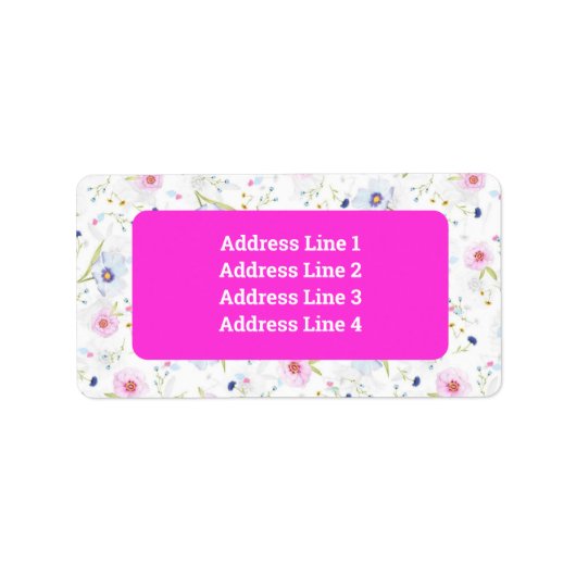 Rose Adressaufkleber (Vorne)