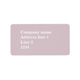 Rose Adressaufkleber