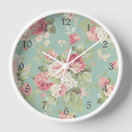 Rose Akrylsäulen Uhr (Vorderseite)