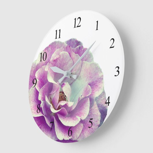 Rose Akrylwand Große Wanduhr (Winkel)