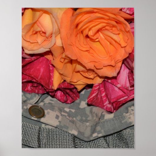 Rose Aku Militärische Uniform-Truppen Poster (Vorne)